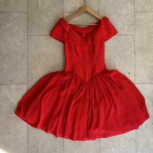 Red, Polka-Dot Dress